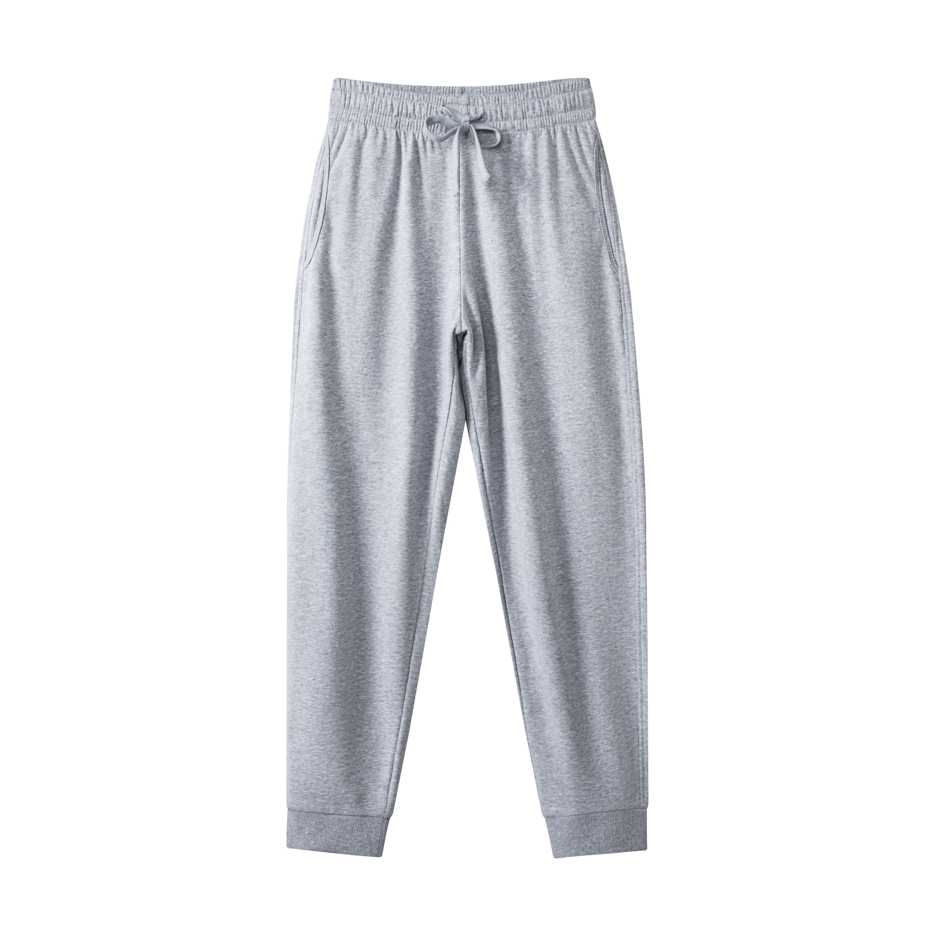 Knit Drawstring Sweatpants, Elastic Waist Casual Jogger Pants