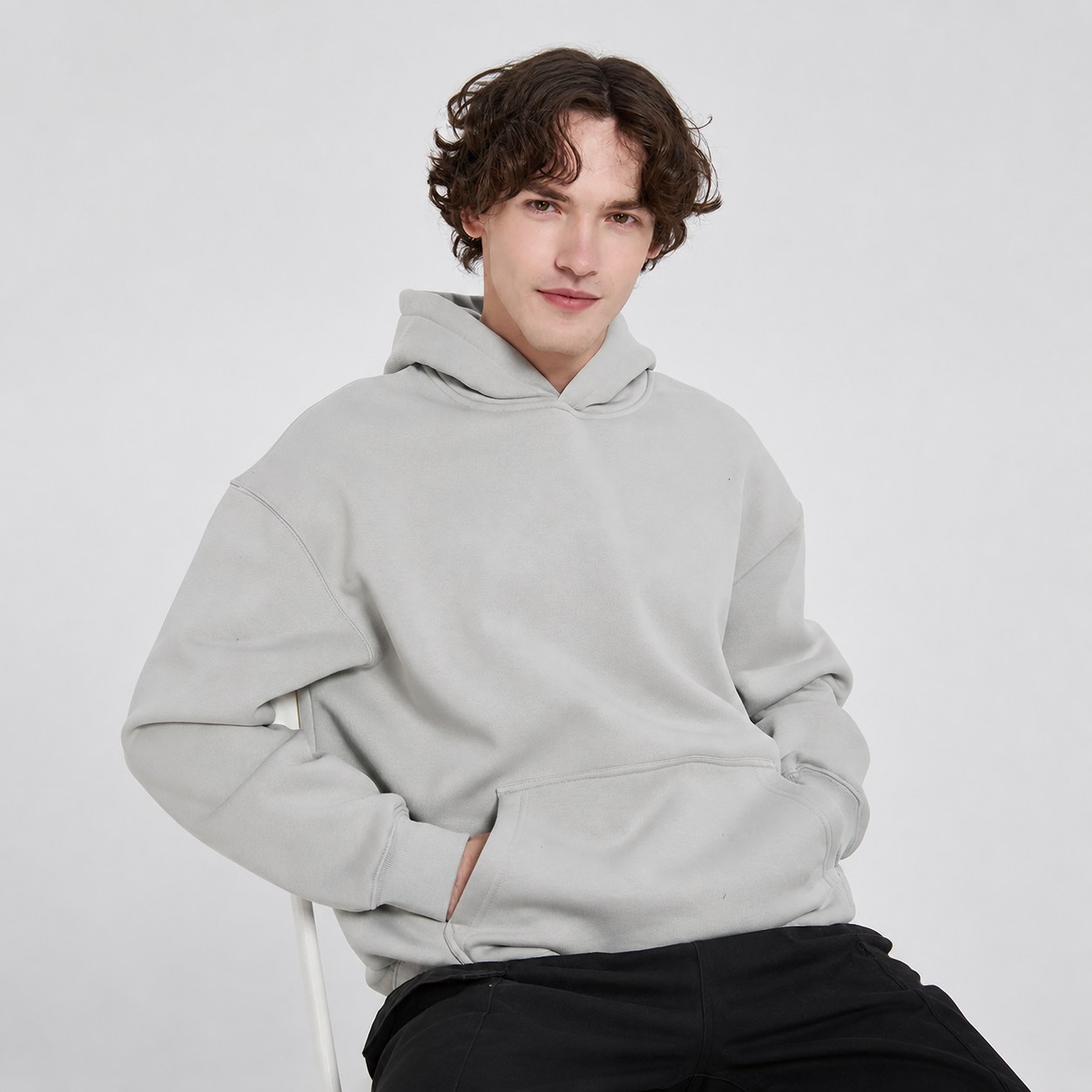 Knit Fleece Hoodie