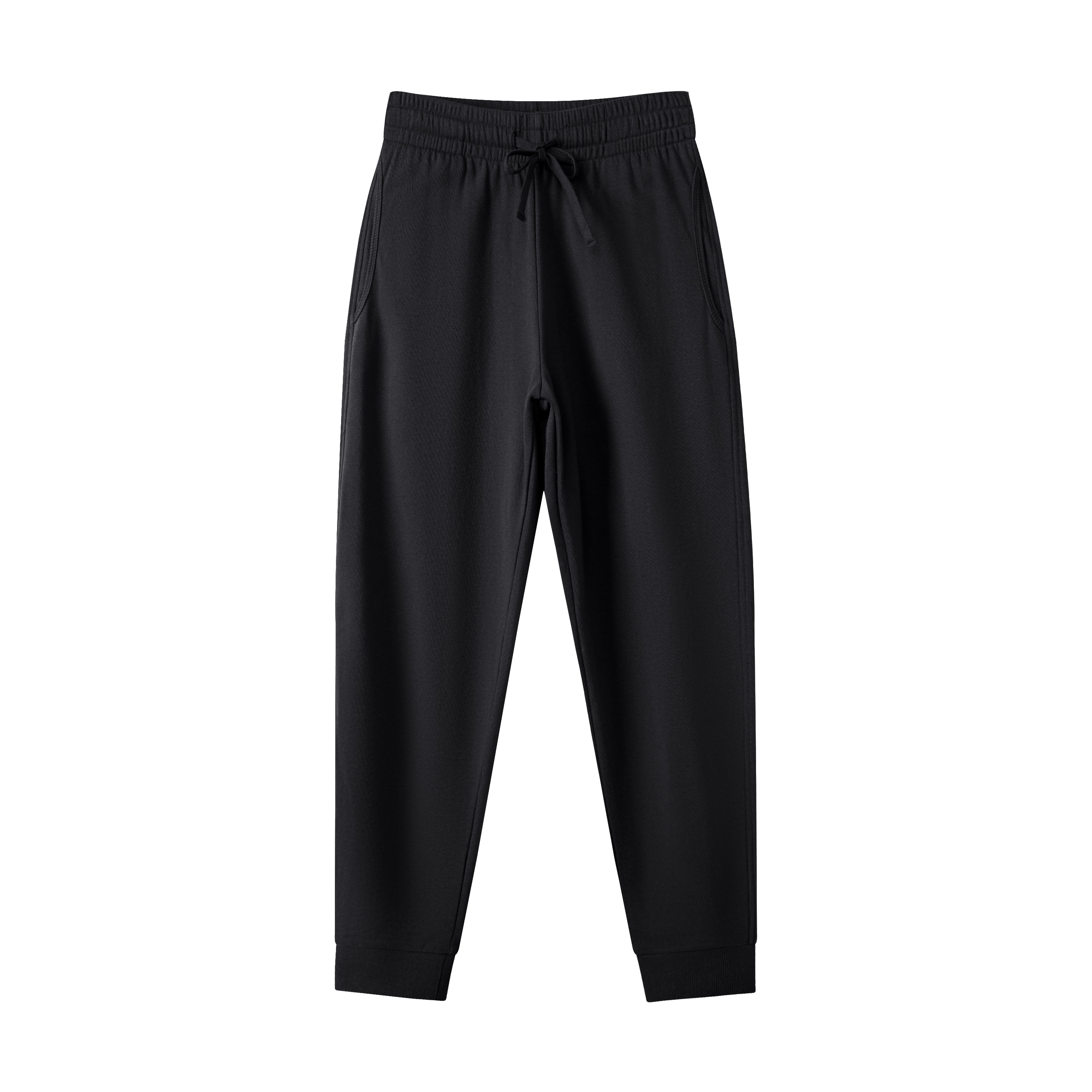 Knit Drawstring Sweatpants, Elastic Waist Casual Jogger Pants