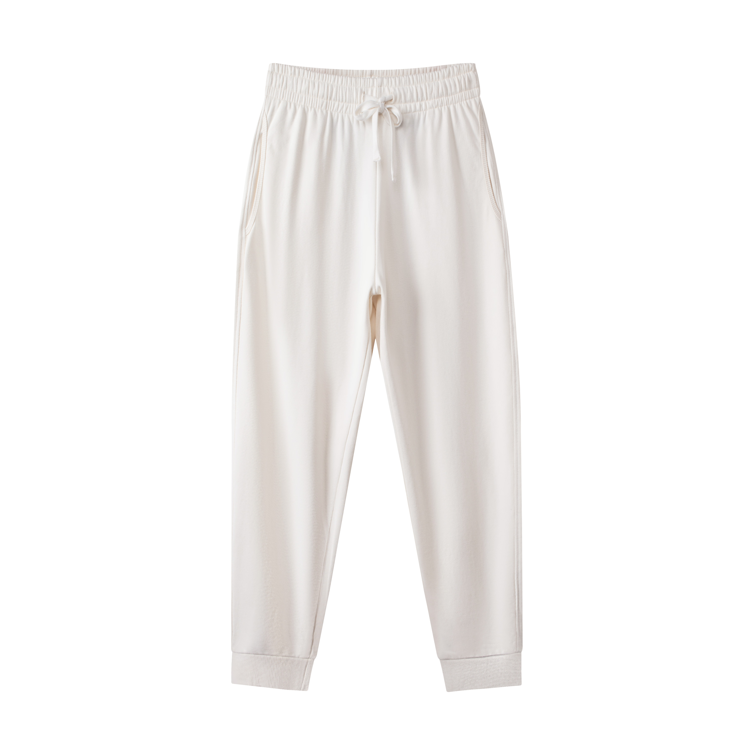Knit Drawstring Sweatpants, Elastic Waist Casual Jogger Pants