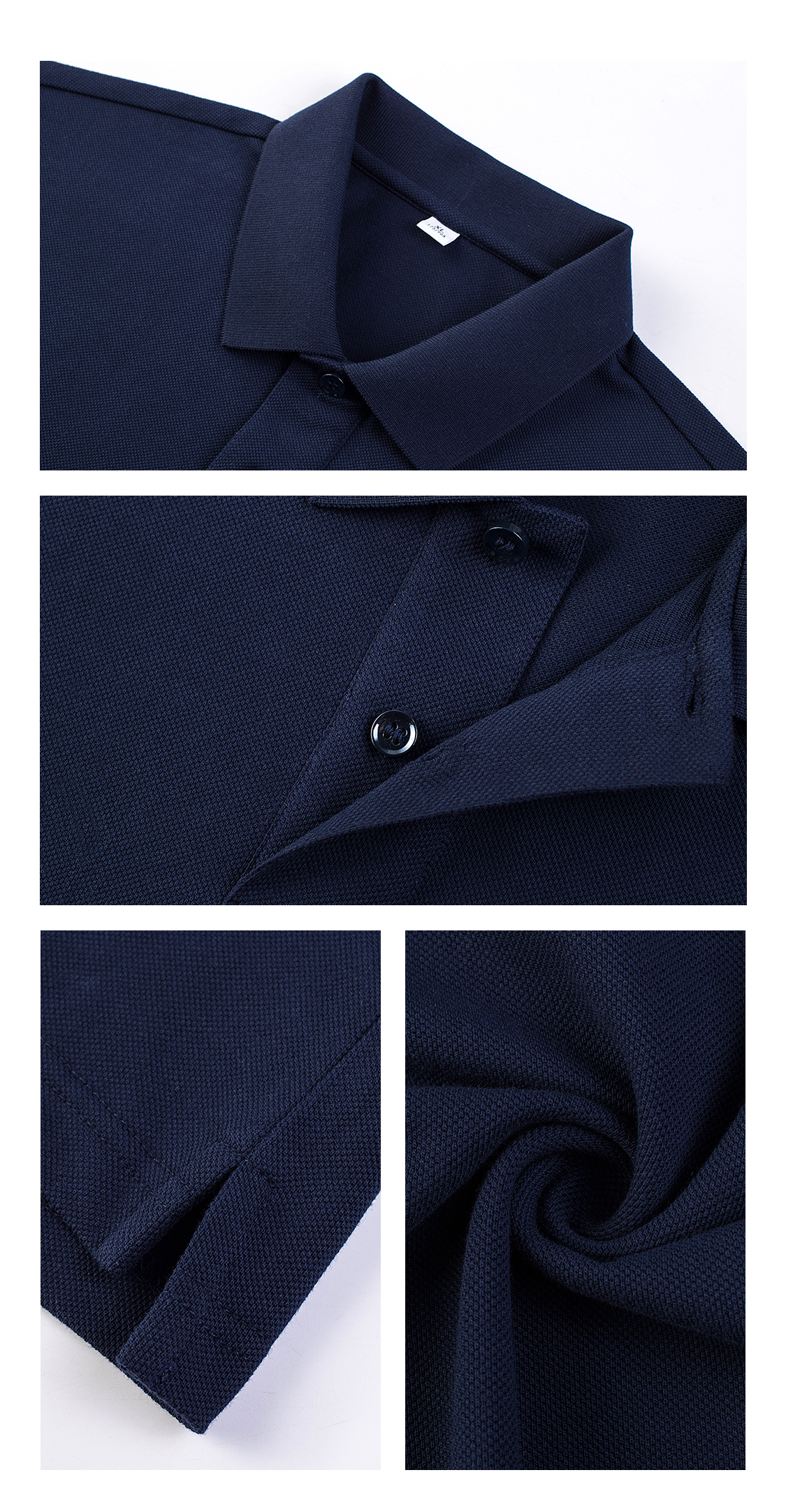 Breathable Cotton Polo Shirt detail 1