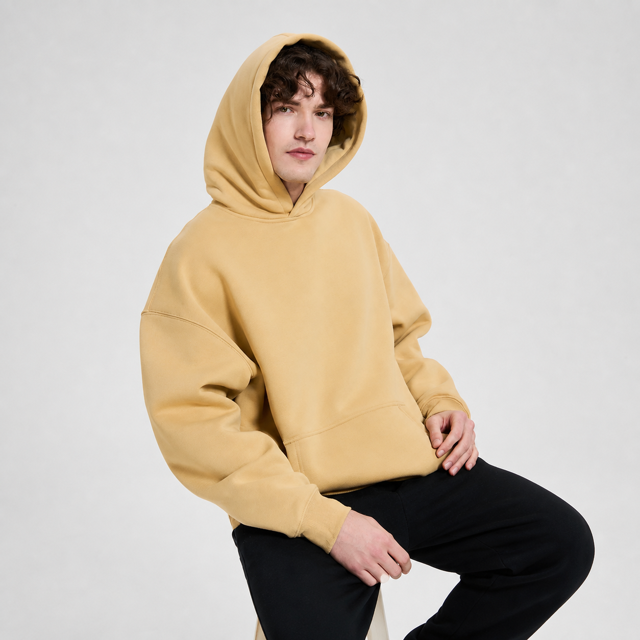 Knit Fleece Hoodie